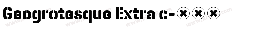 Geogrotesque Extra c字体转换